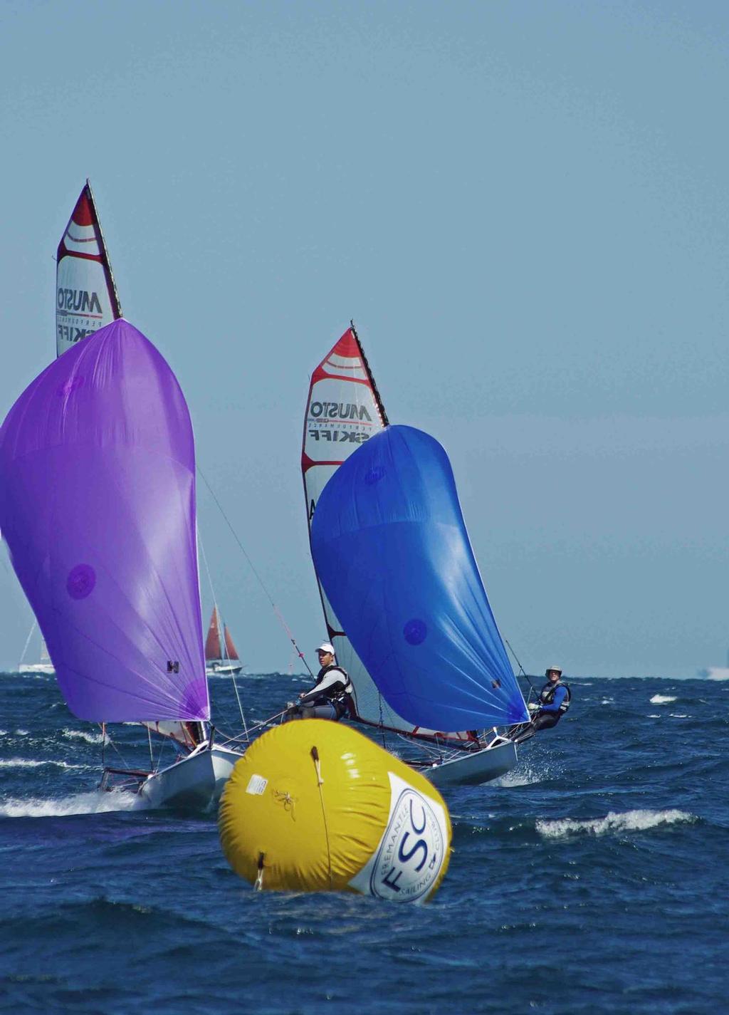 Coming up to the gates.  - The 2014 Musto States at Freo.  © Rick Steuart